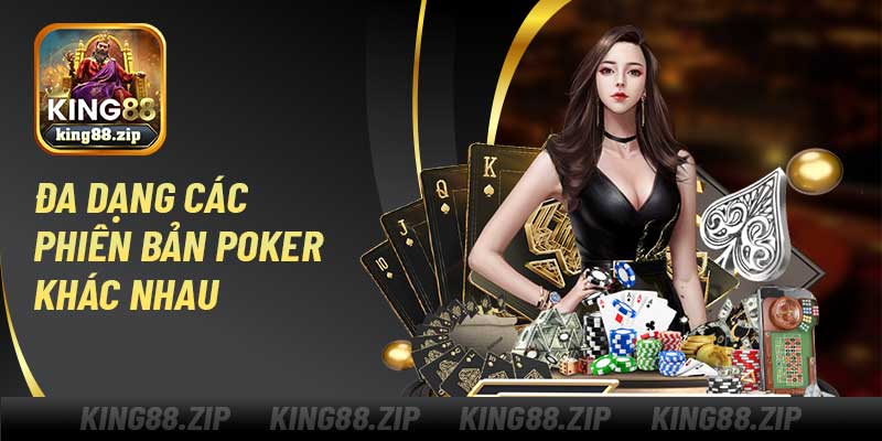 Đa dạng các phiên bản game bài poker 68 game bài khác nhau