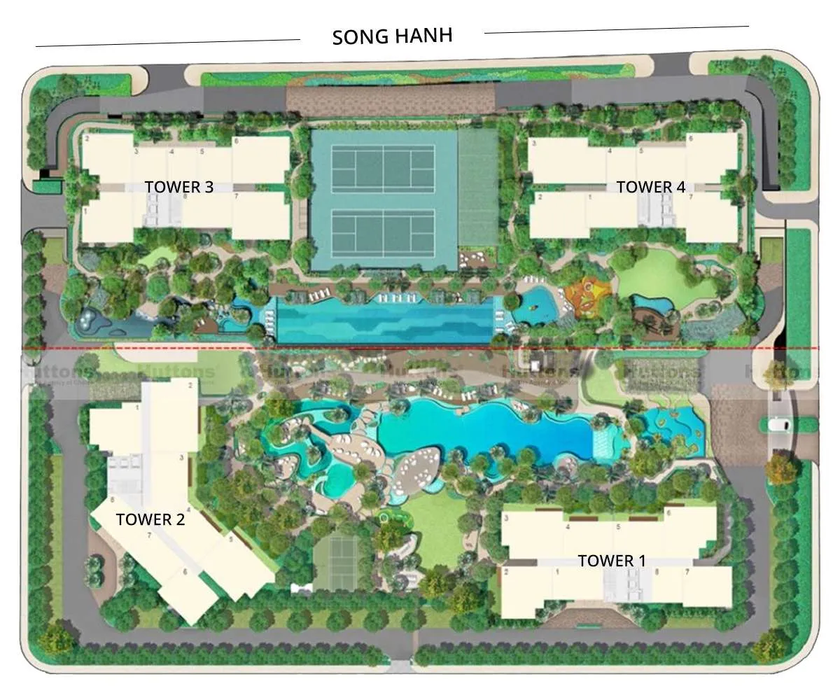 Mặt bằng dự án Estella Heights