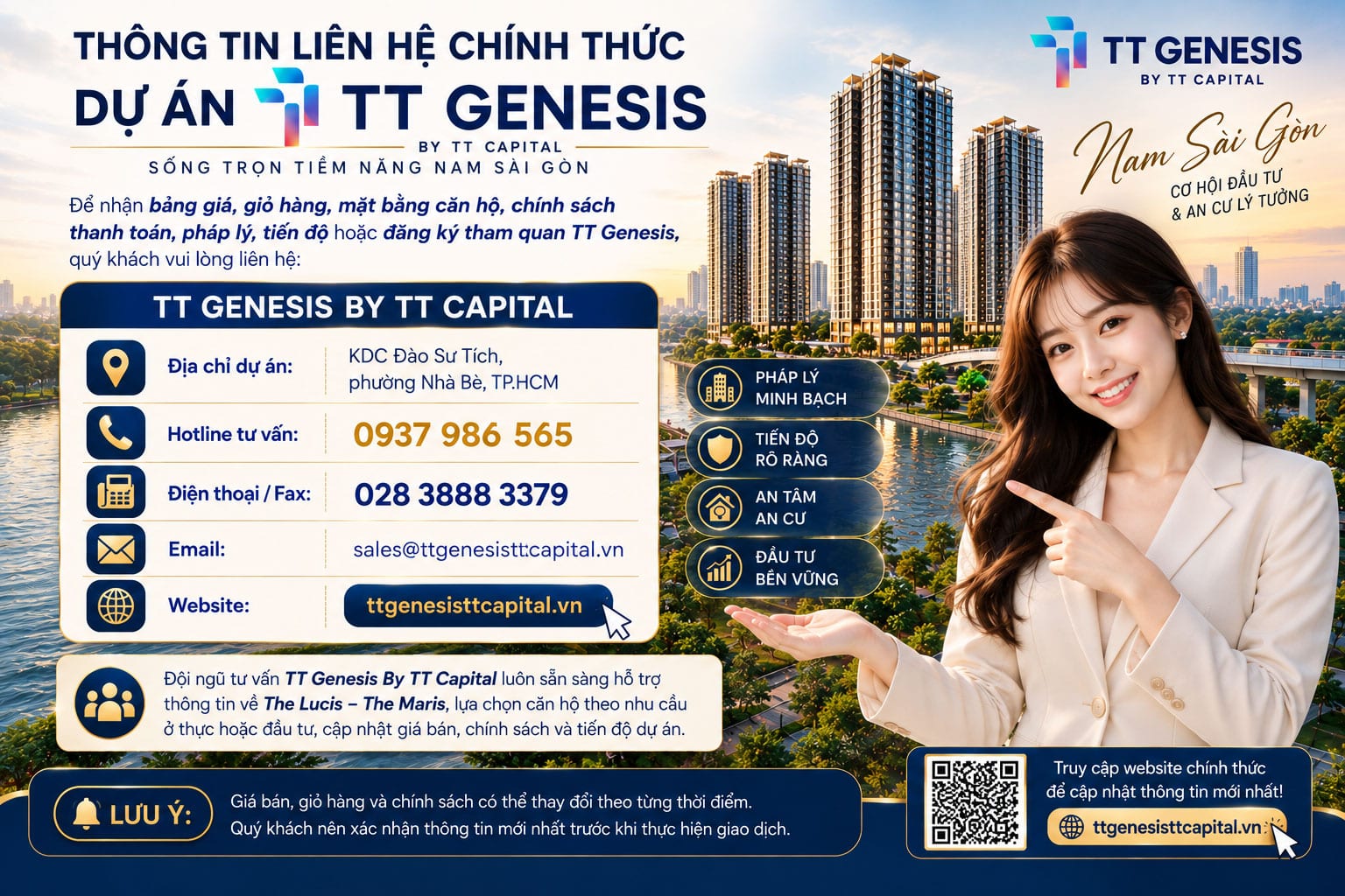 Thông tin liên hệ chính thức